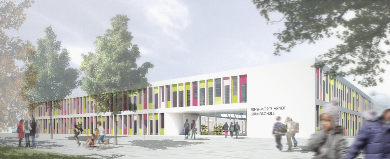 Neubau der Ernst-Moritz-Arndt-Grundschule mit Zweifachsporthalle | Köln