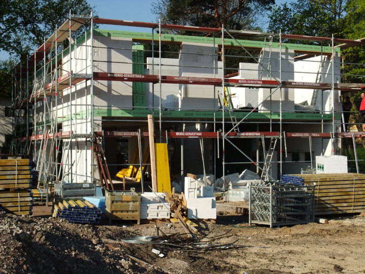 Baubeginn für ein Einfamilienhaus in Berlin-Pankow